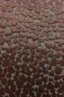 Poly Rayon Burnout Velvet With Dots0