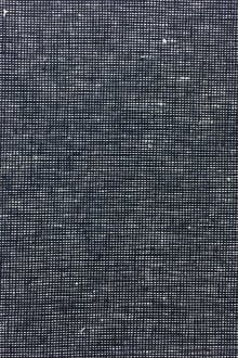 Homespun Two Toned Linen Cotton Blend in Navy 0
