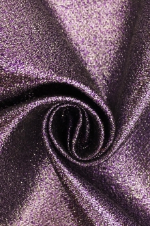 Polyester and Cotton Blend Lamé in Lilac0