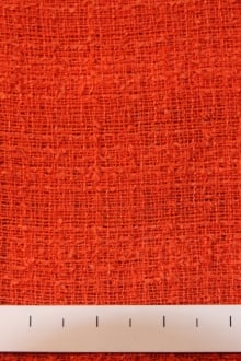 Sequined Cotton Tweed in Scarlet0