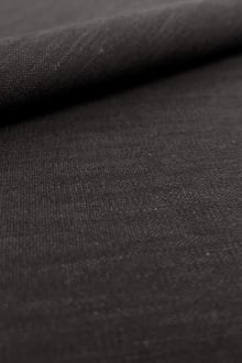 Stretch Linen Rayon Blend in Black0