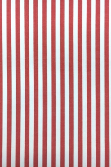 Pima Cotton Shirting Stripe in Red0