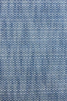 Cotton Blend Basketweave Upholstery in Denim0