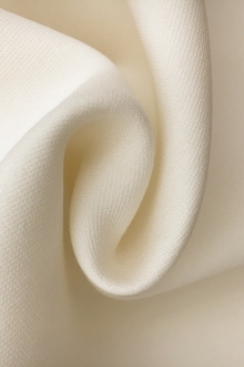 Italian Heavy Silk and Wool in Ivory0