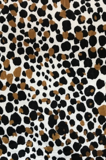 leopard print cotton brocade