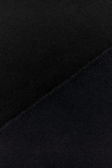 Italian Virgin Wool and Lycra Doubleface Coating in Black and Navy0