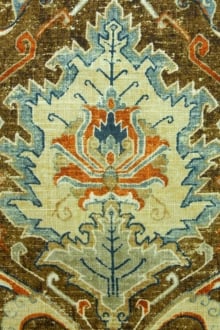 Linen Viscose Upholstery Ornamental Karma Print0