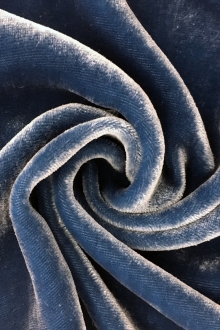 Silk and Rayon Velvet in Cobalt0