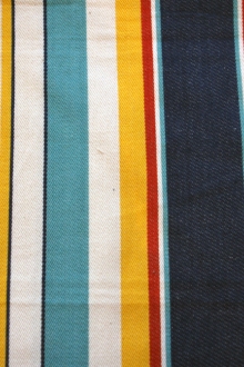 Cotton Canvas Stripe in Multi0