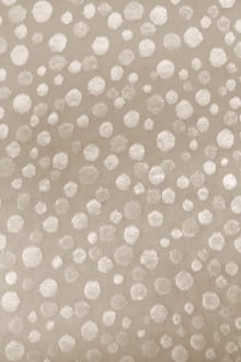 Silk Lurex Burn-Out Velvet Dots in Ivory 0