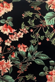 Poly Crepe de Chine Floral Print0