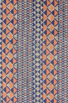 Cotton and Polyester Blend Geometric Brocade0