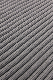 Nylon Rib Knit in Light Grey0