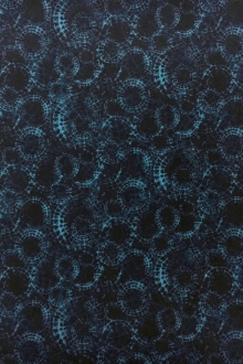 Cotton Broadcloth Print With Spiderwebs Motif0