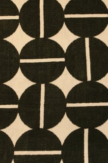 Linen Upholstery Geometric Print0