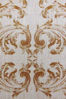 Linen Upholstery Filigree Print0