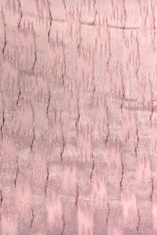 Pink Silk Lurex Burnout Velvet with Abstract Brushstrokes 0