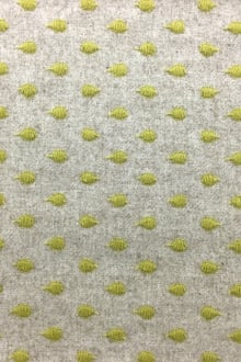 Cotton Wool Flannel With Embroidered Dots0
