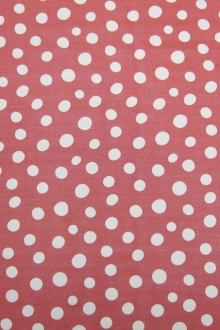 Printed Silk Chiffon in Red and White1