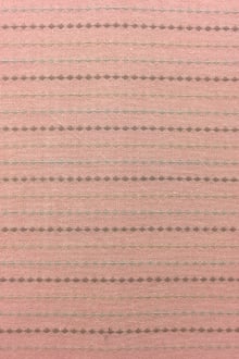 Japanese Cotton Woven Stripe Novelty in Salmon Pink0