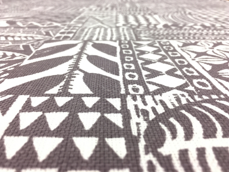 Upholstery Linen With Modern Tribal Pattern2