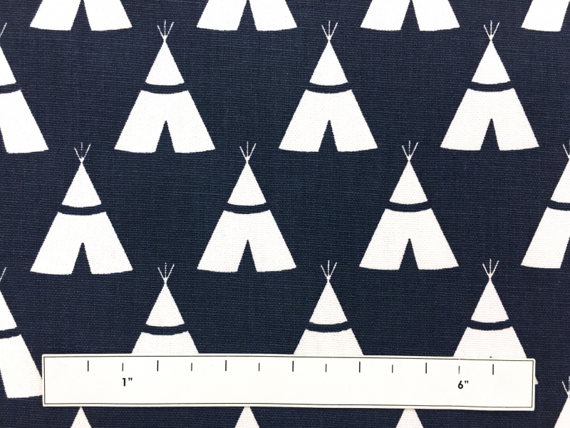 Cotton Canvas With Teepee Print1