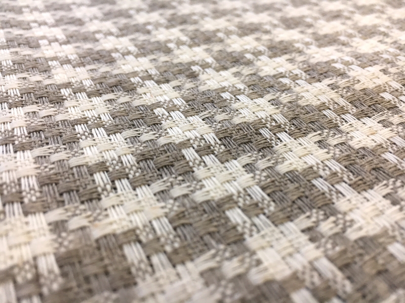 Upholstery Linen Woven Houndstooth in Natural2