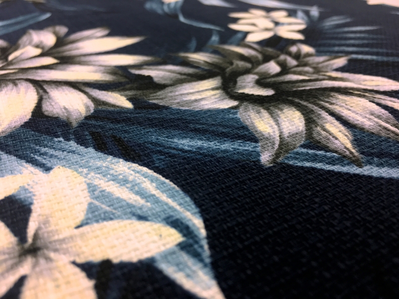 Japanese Textured Cotton Floral Print2