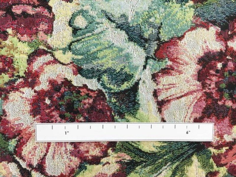 Cotton Blend Floral Tapestry Brocade1