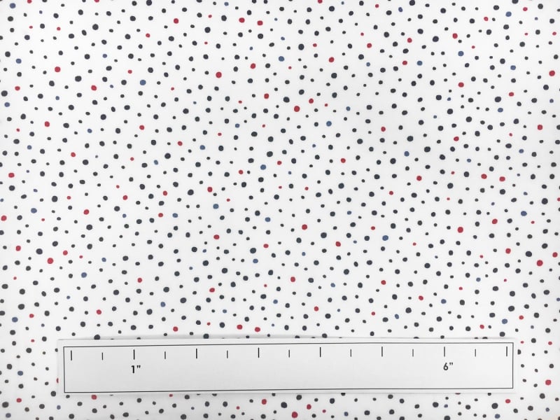 Japanese Cotton Lawn Petite Dots Print in White1