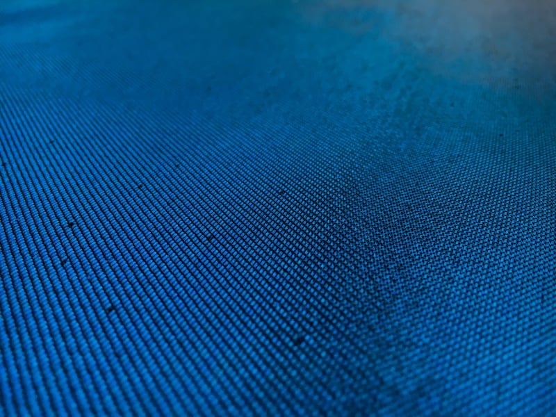 French Cotton Blend Metallic Twill in Blue1