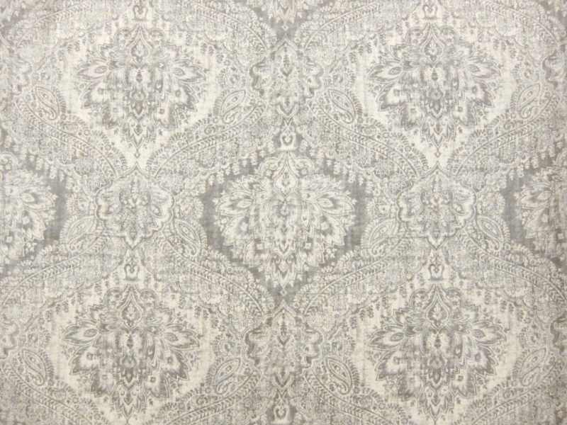 Linen Upholstery Paisley Degrade Print0