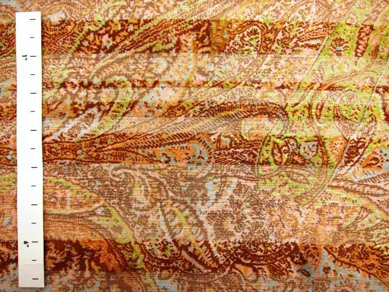 Printed Satin Stripe Silk Chiffon1