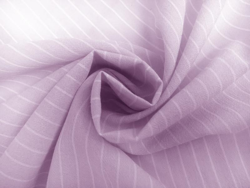 Cotton Striped Gauze in Orchid1
