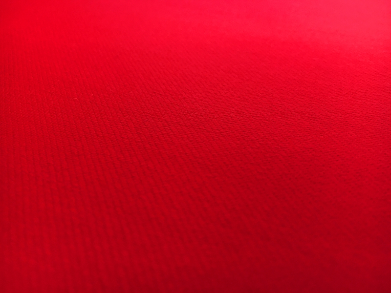 Italian Wool Satin Faille in Red2