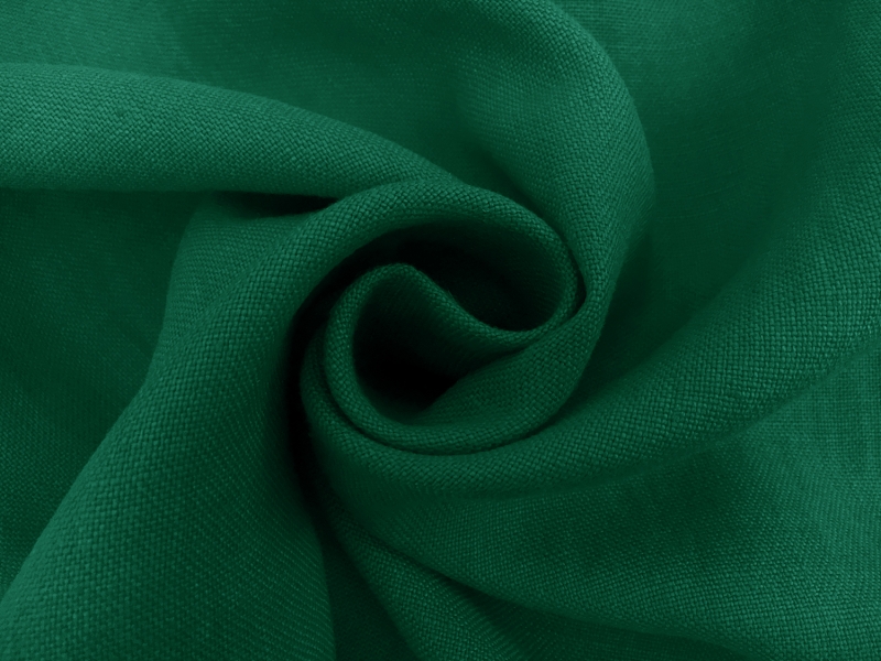 Washed Mid Weight Linen in Emerald1