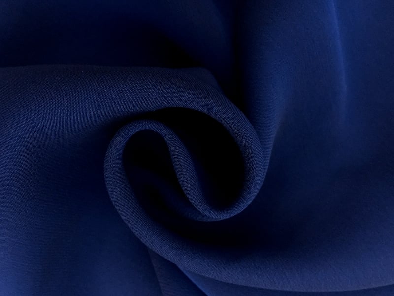 Iridescent Polyester Chiffon in Dark Royal Blue0