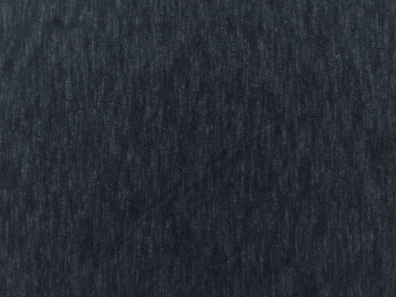 Japanese Cotton Knit in Dark Heather Blue0