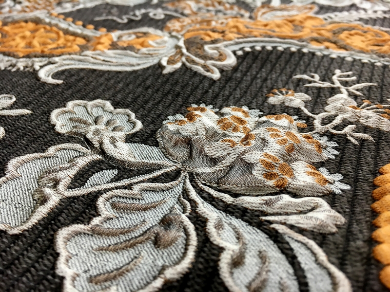Cloqué Brocade with Large Swirls and Florals2