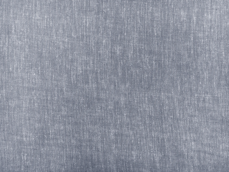 Washed Linen Rayon Blend Chambray in Blue0
