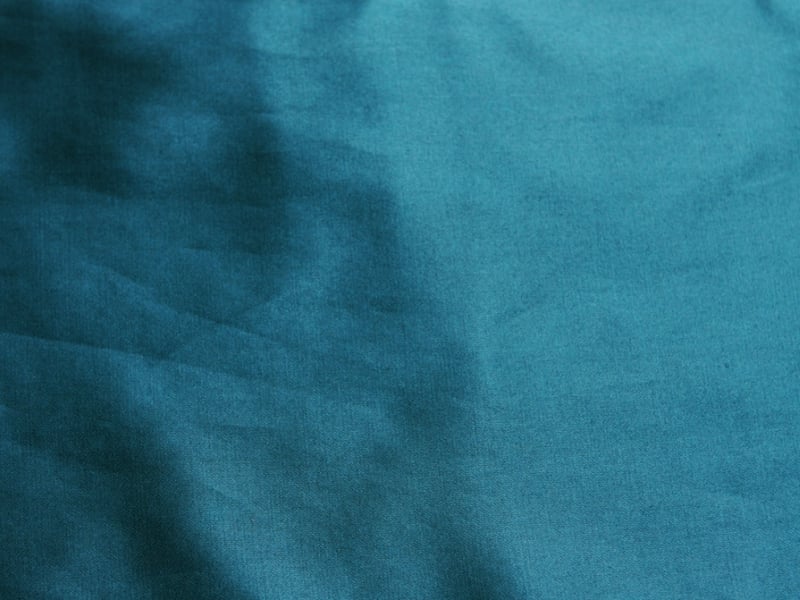 Silk and Cotton Sateen in Teal1