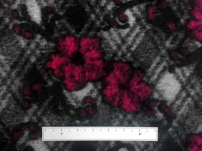 Italian Boiled Wool Floral Novelty Knit3