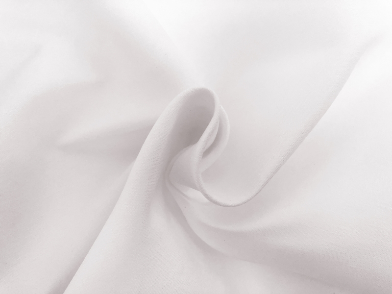 Stretch Linen Rayon Blend in White1
