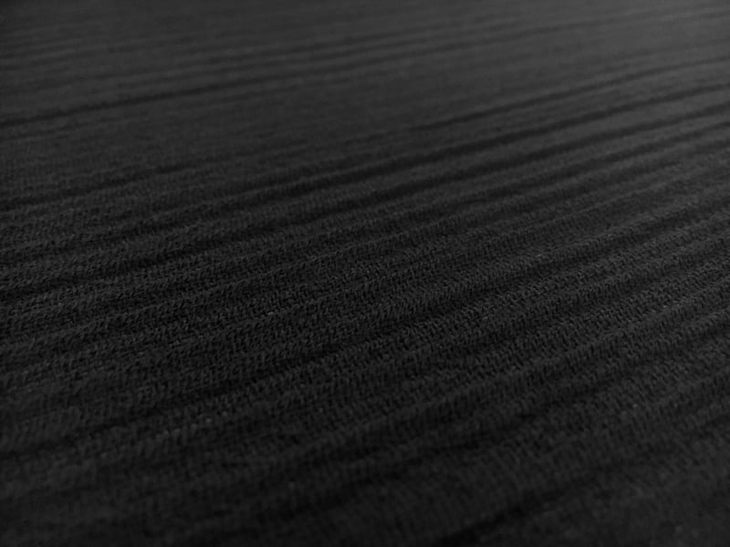 Italian Wool Crinkle in Black2