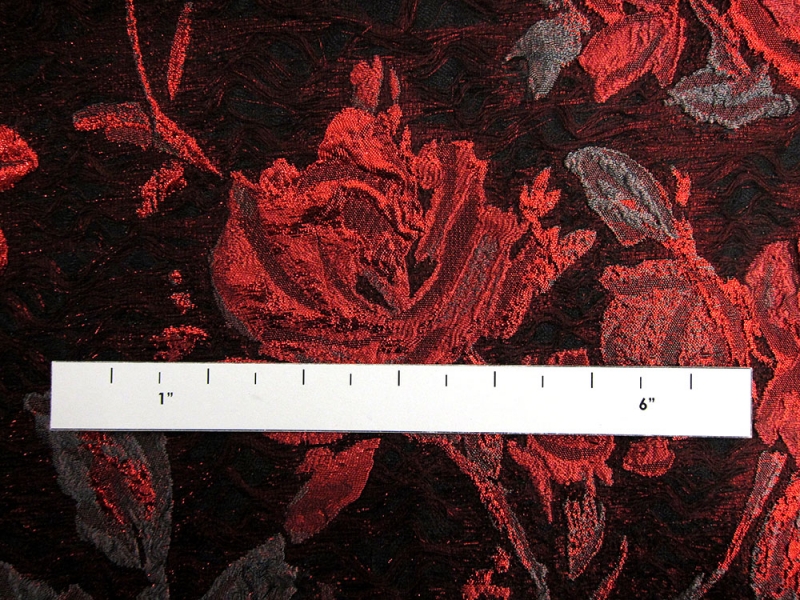 Silk Blend Metallic Floral Cloqué2