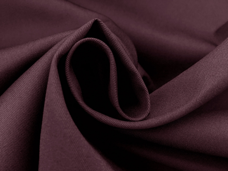 Combed Cotton Fineline Twill in Dark Purple1