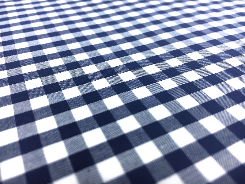 1/4" Cotton Gingham in Navy2
