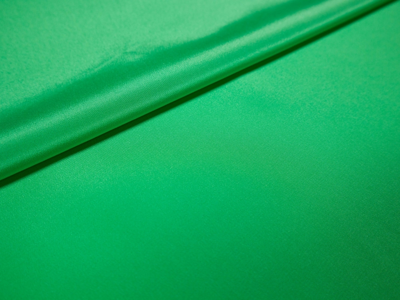 silk Crepe De Chine in kiwi- folded
