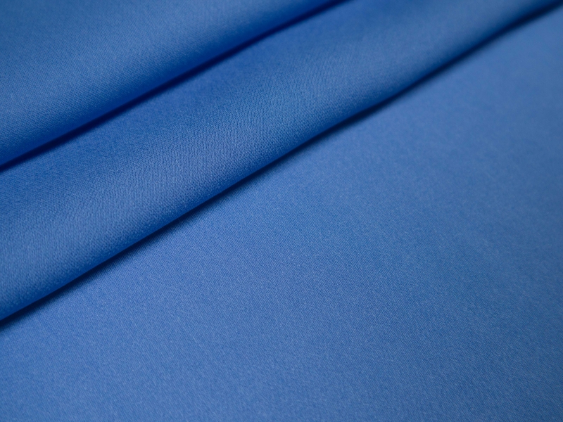 Silk Georgette in Astral Blue folded
