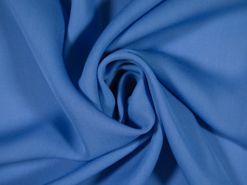 Silk Georgette in Astral Blue draped